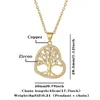 Pendant Necklaces Cold Wind Tree Of Life High Quality 18K Gold Plated Pave CZ Zircon For Women Banquet Party Jewelry Gifts