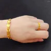 Bangle True Yue Nansha Gold Bracelet Women's Wheat Ear ouverte False False Jewelry Simple ne s'estompe pas