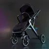 Barnvagnar# Högt landskapschockabsorption Baby Barnvagn Portable Travel Folding Sitt och ligger i båda riktningarna Baby Carriage R230817