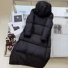 Women Long Down Parkas Jacket Designer Downs Ladies Super Thick Hooded Outerwear Coats Cotton Keep Warm Tops Quality Clothes SML