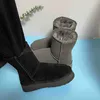 Tasarımcı Ayakkabı Deri Kar Botları Kadın Ayakkabıları Açık Mekan Ayakkabıları Erkek Ayakkabılar Artı Polar Sıcak Ayakkabılar Kar Botları Kalın Sole Slip Slip 4cm