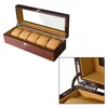 Jewelry Boxes Embers Luxury Wooden Watch Box 3 5 6 8 10 Slots Wood Grain Storage Collection Black Box 230816