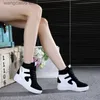 Boots Comemore Sneakers Women Spring 2022 Casual Wedges Black Basket Femme High Top Women's Sports Vulcanize Shoes Platform Boots Red T230817