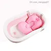 Bathing Tubs Seats Baby shower bathtub mat anti slip bathtub seat support pad newborn safety foldable soft pillow Z230817