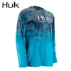 Koszule na świeżym powietrzu odzież męskie męskie bluza z długim rękawem ochronę UV oddychając topy letnie wędkarstwo Camisa 230816