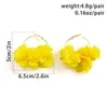 Dangle Earrings Bohemia National Style Colorful Drop For Women Fashion Elegant Rose Flower Pendant Party Jewelry Accessories