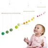 Bebek Montessori Peluş Top Kolye Beşik Çırpma Asılı Yatak Bell Görsel Duyusal Oyuncaklar Çocuklar İçin Bilişsel Eğitim Oyuncakları HKD230817