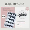 Falska ögonfransar Devoservice fransar 3/5/6/10Parer Natural 3D Faux Mink Eyelashes tjocka dramatiska falska ögonfransar makeup ögonfransförlängning pestaas hkd230817