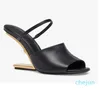 Fashion Fashion First Sandals Chaussures Femmes Open Toe Slipper Pumps Sculptural Mules F-forme de fêtard Dame Wdding Robe