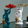 Decoratieve objecten Figurines Installeer Candy Plates High End Light Luxury Feng Shui Fruit Snack Display Family Living Room Coffee Table 230816