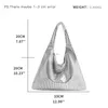 Hobo Mabula Triangle Shape Sparkle Sequin Hobo Evening Purse for Women 2023 Brand Chic Bag Sac Mesh Mesh Top Handle Handsbag HKD230817