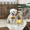Hondenkleding Koreaanse stijl Bibs Cat Scarf Bandana Leuke accessoires voor kleine middelgrote honden verstelbare huisdierhangende halskraag