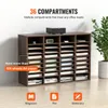 Notepads Vevor Literature Organizer 5122436 Compartments Office Mailbox W Scaffali regolabili Store di legno per Home 230816