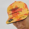 Boll Caps Style Orange Camouflage Plus Size Baseball Cap Men's Flat Brim Casual Sun Shade Windproof Hat