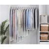 Sacs de rangement peva robes vêtements er long veste veste blanche transparente suspendue poussière maison armoire sac drop livraison jardin housekee o dhiab