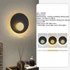 Muurlamp aigesin moderne led interieur creatieve eenvoudige zwarte sconce lichten voor decor huis woonkamer slaapkamer gang