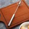 New Semi-automatic Egg Beater 304 Stainless Steel Egg Whisk Manual Hand Mixer Self Turning Egg Stirrer Kitchen Accessories Egg Tools wholesale