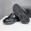 디자이너 송아지 가죽 캐주얼 신발 플랫폼 운동화 사이클링 패브릭과 스웨이드 요소는 상자와 함께 35-46을 실행하는 반짝이는 가죽 운동화를 장식합니다.