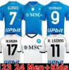 23 24 Napoli camisetas de fútbol Maglia 2023 2024 Kit para niños Nápoles Camiseta de fútbol local H.LOZANO KVARATSKHELIA SIMEONE Especial MARADONA OSIMHEN ANGUISSA ELMAS Jersey