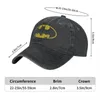 Ball Caps Bat Man Classic Logo unisex baseball czapka w trudnej sytuacji, umyte czapki vintage na zewnątrz podróż nieustrukturyzowana miękka kapelusz snapback