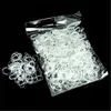 Other Desk Accessories 1000 Pcs 20mm Mini Rubber Band Transparent Hair Elastic Rope School Office Home Styling Tools Bands 230816