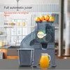 Juicers Commercial Lemon Kumquat Juicer Fully Automatic 100W Multifunctional Fruit Juice 1000C-1 Residue