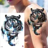 Temporäre Tattoos 100pcs wasserdichte Blumentattoo Tattoo Aufkleber Großhandel Rose Flash Wolf Tiger Körper Kunst Arm sexy Männer Frauen Ärmeln 2308017