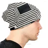 Berretti cappelli di moda geometrici motivi semplici cappelli sottili cofano berretti hipster berretti tappi per le orecchie da donna