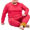 Untu termiczna mężczyzn 160 kg duży rozmiar Winter 5xl 6xl 7xl 8xl 9xlplus polar Lose Men Long Johns