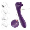 Vibratorer Klitorisvibrator med trio av Fondling Nubs G Spot 9 -lägen Gyrating Klitorier Stimulator Sexleksaker för kvinnliga par