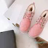 Snow Boot Designer Kestane Siyah Monogramlar Ayak Bileği Kısa Pamuk Çocuklar Çocuk Toddler Erkek Kız Kürk Shearling Wgg Botlar Çocuk Kış Ayakkabı Platformları