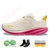 Hoka Clifton 9 Koşucular Tasarımcı Sıradan Ayakkabı Bondi 8 Hokas Cliftons 8 Üçlü Beyaz Bulut Çiçeksiz Kişiler Mesh Mens Trainers Kadın Moda Spor Spor ayakkabıları 36-45