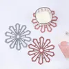 Table Mats Sell Multi-function Coasters Thick Flower Shape Heat-resistant Silicone Anti-slip Kitchen Utensils