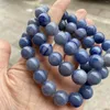 Strand natürlicher blauer Aventurin -Steinarmband runde Perlen Armbänder 1PC