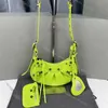 balencig tas motorfiets echte le cagole lederen designtas dames roze mini kleine krokodil blencaigas zwart zilver rood wit groen portemonnee damestas