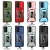 Capa de telefone móvel para Samsung Galaxy A25 5G A14 A24 A34 A54 A13 A23 A33 A53 5G com suporte de anel Kickstand Design de montagem em carro Slide Camera Lens Protection Capa à prova de choque