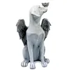 Other Pet Supplies Memorial Gravestones for Dog with Angel Wings Garden Statue Sculpture 230816