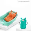 Badkarplatser Baby Shower and Shower Products - Seat Hanging Shower Pad - Söt Pink Pig Cartoon Pad - Non Slip Bathtub Nyfödd duschplatta Z230817
