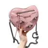 Balencig Bag designer Le Cagole Heart Mini Shoulder Bag Womens Fashion Luxury Pink Black White Blue Chain Fine-Grained Sheep Leather Handba