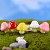 Tuindecoraties Hars Mushroom Bonsai Miniatuur Landschap Crafts Decoratie ornament