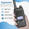 Walkie talkie baofeng uv 13 pro v2 10w kraftfull dual band typ c laddare 16 km lång räckvidd uv13 pro sansceiver skinka tvåvägs radio 230816