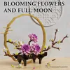 Blocks City Decoration Supplies Blooming Peony Flowers Full Moon Building Bloodings DIY Friends Home Ornaments B Toys for Kids Gifts R230817