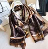 Lenços 2023 novo designer de moda Silk Salk Sales Sales feminino Four Seasons Scarf Print Brand L Silk Scarves Z230817