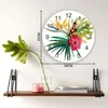 Orologi da parete tropicale ad acquerello orologio floreale moderno design Breve soggiorno decorazione cucina arte orologio decorazioni per la casa