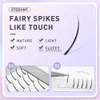 False Eyelashes A/M Shape Spikes Lashes Premade Fan Fish Tail Cluster Eyelash Makeup Extension Individual Heat Bonded Natural Fluffy Wispy Mix HKD230817