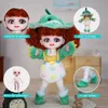 Dolls Dream Fairy 18 Söt Animal Dress Up 6 -tums Boll Jointed Doll Full Set Kawaii Diy Toy Natural Skin Makeup BJD For Girls 230816