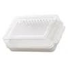 食器セットセラミックトレイトレイバターカッティングボックスサービング料理食器保有者家庭用キーパーホワイトPPプラスチックチーズスライスケース