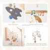 Baby Rattle Wooden Bed Bell Baby Bracket Sock Newborn Music Box Bed Bell Hanging Toys Crib Boy Toys HKD230817