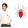 Sieradenmerk hoogwaardige glazen kristalspiderbroche pennen in rood paars blauwe kleuren drop levering Party Events Accessoires Dhxma