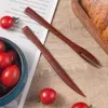 Forks Wooden Spoon Fork Kitchen Cooking Utensil Tableware Fruit Dessert Salad Dinnerware Gift